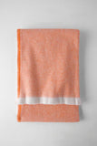 55" X 70" Orange Cotton Blend Throw Blanket with Fringe