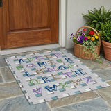 3' X 5' Silver And Gray Geometric Washable Indoor Outdoor Area Rug