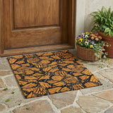 3' X 5' Orange And Black Animal Print Washable Indoor Outdoor Area Rug