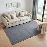 5' X 8' Blue And Gray Jute Hand Woven Area Rug