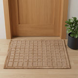 2' X 3' Tan And Brown Wool Geometric Hand Knotted Area Rug