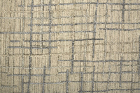 8' X 10' Taupe Beige And Tan Patchwork Washable Indoor Outdoor Area Rug