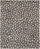 8' X 10' Artichoke Green And Fern Green Floral Washable Indoor Outdoor Area Rug