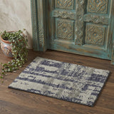2' X 3' Blue Gray And Taupe Wool Abstract Hand Knotted Area Rug