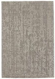 8' Blue Beige And Green Wool Abstract Hand Tufted Runner Rug
