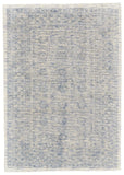 8' X 10' Teal Blue Gray And Charcoal Ombre Washable Indoor Outdoor Area Rug