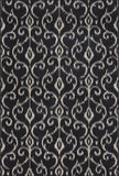 8' X 10' Purple Eggplant And Lavender Abstract Washable Indoor Outdoor Area Rug