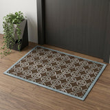 3' X 5' Brown And Gray Wool Abstract Hand Knotted Area Rug