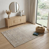 4' X 6' Gray And Ivory Abstract Hand Woven Area Rug