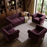 8' X 10' Purple And Ivory Wool Geometric Hand Loomed Area Rug