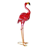 33" Pink Metal Flamingo Garden Accents Accessories
