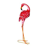 31" Pink Metal Flamingo Garden Accents Accessories