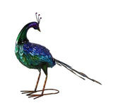 18" Blue And Green Metal Birds Garden Accents Accessories