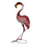 37" Pink Metal Flamingo Garden Accents Accessories