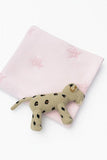 36" X 46" Pink And White Cotton Coastal Nautical Baby Blanket
