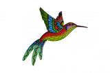 Set of Four Blue Purple And Red Metal Birds Garden Accents Accessories
