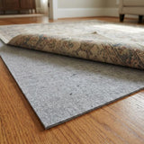 6' Round Gray And Black Non Slip Rug Pad