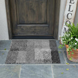 3' X 5' Gray And Graphite Abstract Washable Indoor Outdoor Area Rug