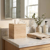 6" Brown Solid Wood Bathroom Storage Furniture Set