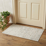 2' X 3' Ivory And Beige Abstract Area Rug