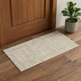 2' X 3' Ivory And Beige Abstract Area Rug