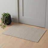 2' X 3' Ivory And Off White Wool Hand Knotted Area Rug
