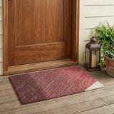 3' X 5' Mauve And Pink Geometric Washable Indoor Outdoor Area Rug