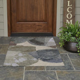 3' X 5' Beige And Brown Abstract Washable Indoor Outdoor Area Rug