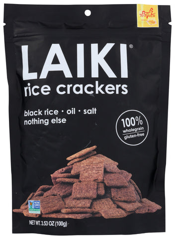 LAIKI BLACK RICE CRACKER ( 8 X 3.5 OZ   )