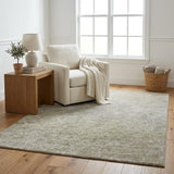 5' X 8' Beige And Ivory Abstract Shag Washable Area Rug With UV Protection