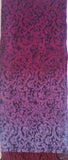 59" X 80" Navy Blue And Blue Wool Abstract Throw Blanket