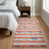 3' X 5' Coral And Gray Animal Print Shag Washable Area Rug With UV Protection