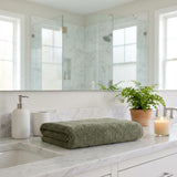 Green Turkish Cotton 40" X 70" Bath Sheet