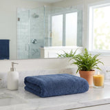 Navy Blue Turkish Cotton 40" X 70" Bath Sheet