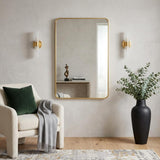 40" Gold Aluminum Framed Bathroom Vanity Mirror