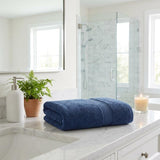 Navy Blue Turkish Cotton 27" X 54" Bath Towel