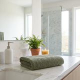 Green Turkish Cotton 27" X 54" Bath Towel