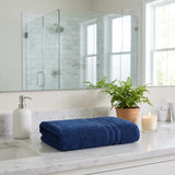 Navy Blue Turkish Cotton 27" X 54" Bath Towel