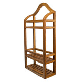 12" Natural Solid Wood Wall Mounted Bathroom Shelves