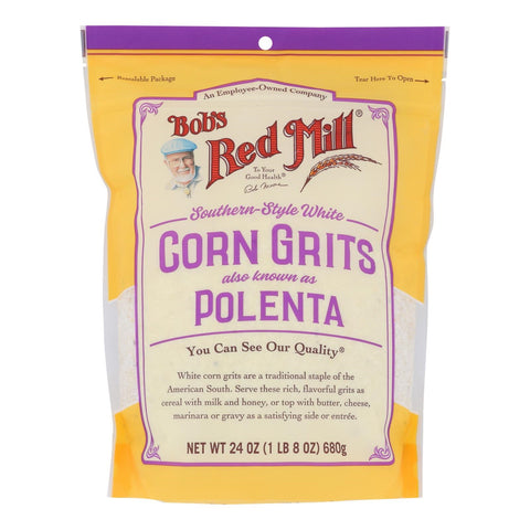 BOBS GRITS WHITE CORN ( 4 X 24 OZ   )