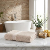 Set of Two Brown Turkish Cotton 60" X 40" Bath Sheet