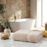 Set of Two Brown Turkish Cotton 30" X 16" Hand Towels