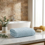 Set of Two Green Turkish Cotton 30" X 16" Hand Towels