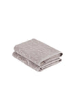 Set of Two Brown Floral Turkish Cotton 54" X 27" Bath Towels