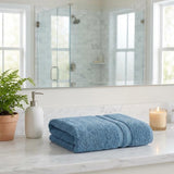 Set of Two Aqua Turkish Cotton 30" X 16" Hand Towels