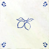 12" x 12" Blue Vinyl Arabesque Peel And Stick Removable Tiles