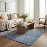 5' X 8' Chocolate And Taupe Ombre Shag Washable Area Rug With UV Protection
