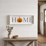 9" X 23" Gray And White Celebration Home Wood Wall Decor