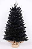 3' Black Full Fir Christmas Tree