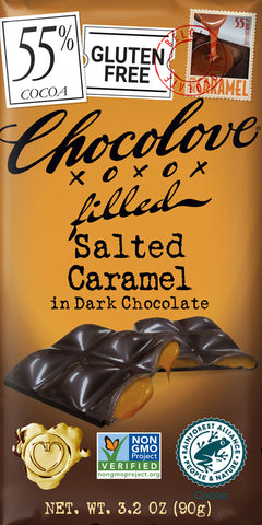 CH LOVE SLT CRML DK CHOC ( 10 X 3.2 OZ   )